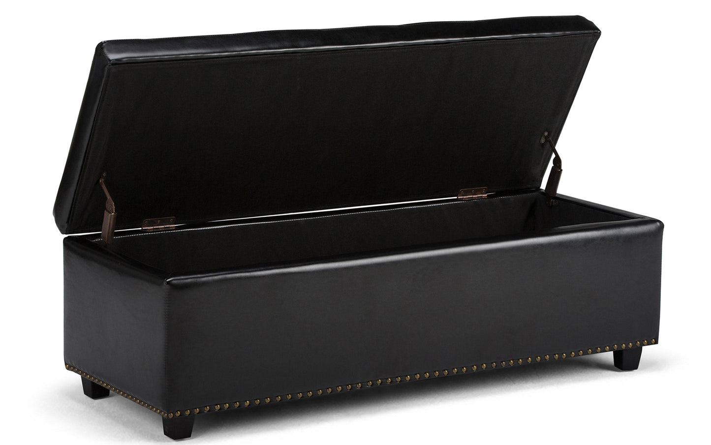 Hamilton Storage Ottoman in Vegan Leather