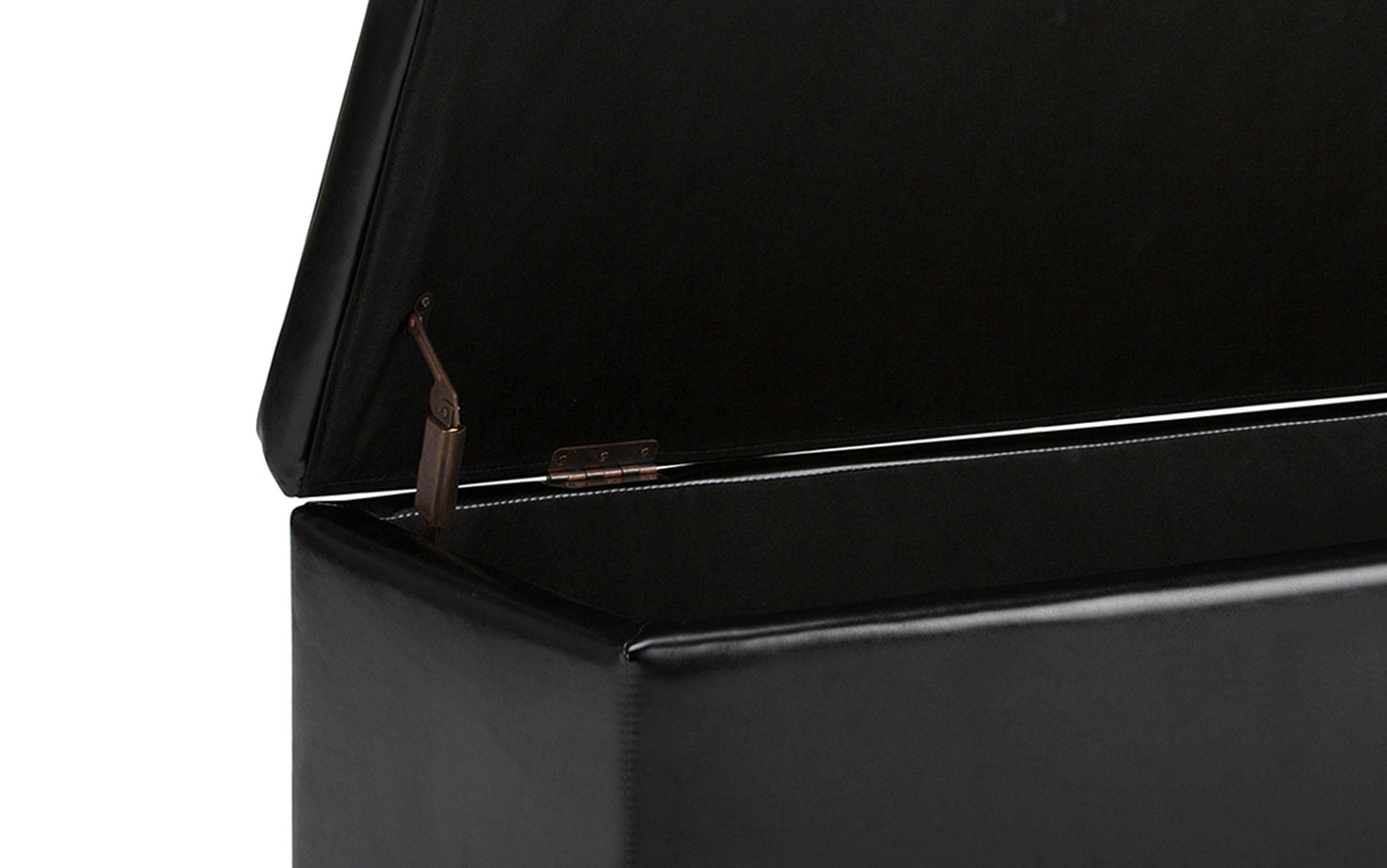 Hamilton Storage Ottoman in Vegan Leather