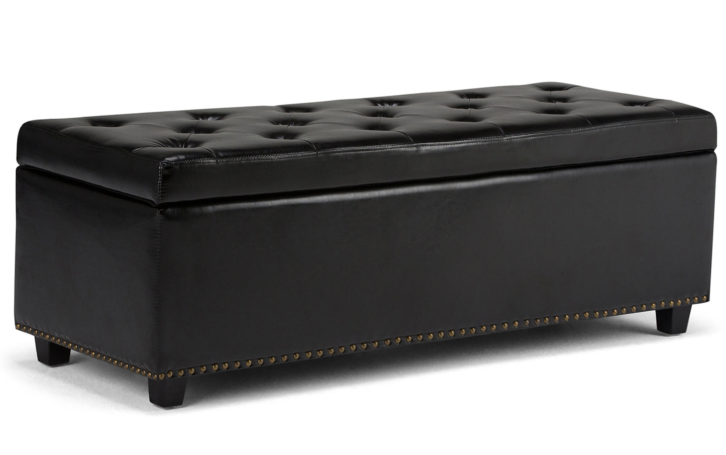 Hamilton Storage Ottoman in Vegan Leather