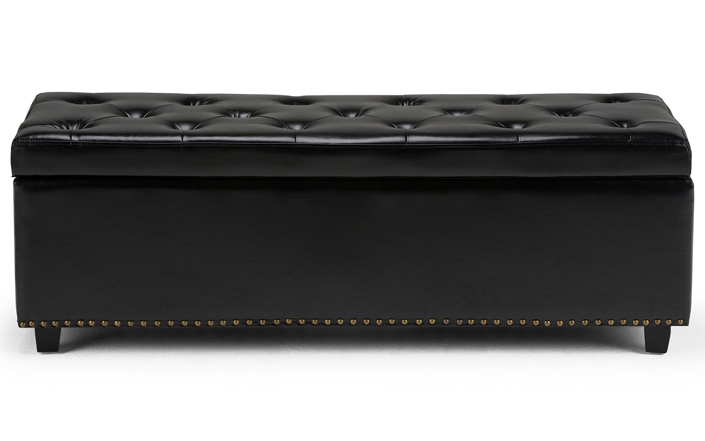 Hamilton Storage Ottoman in Vegan Leather