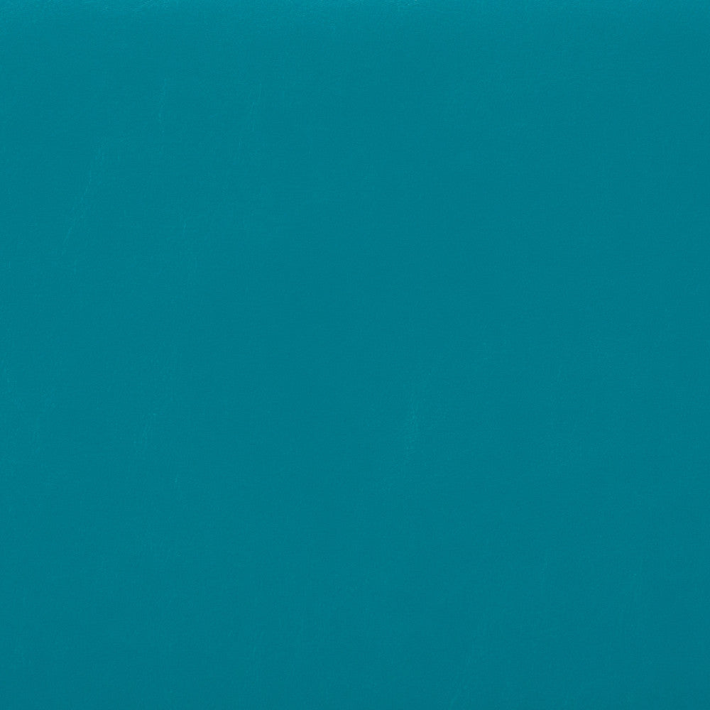 Mediterranean Blue Vegan Leather | Hamilton Vegan Leather Storage Ottoman