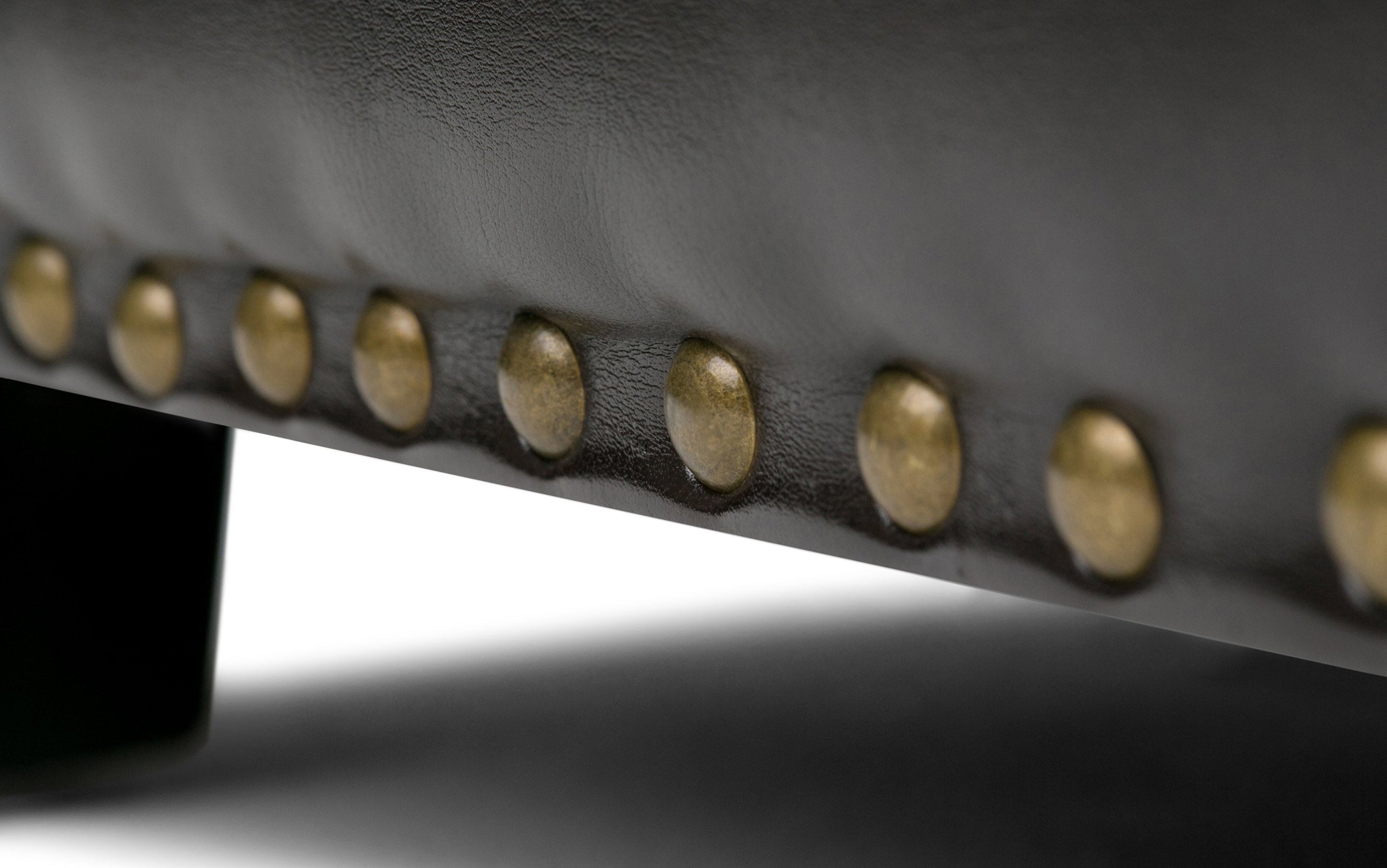 Tanners Brown Vegan Leather | Hamilton Vegan Leather Storage Ottoman