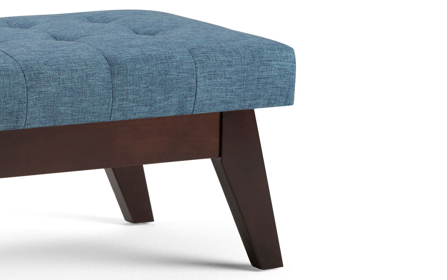 Draper Ottoman Bench in Denim Blue