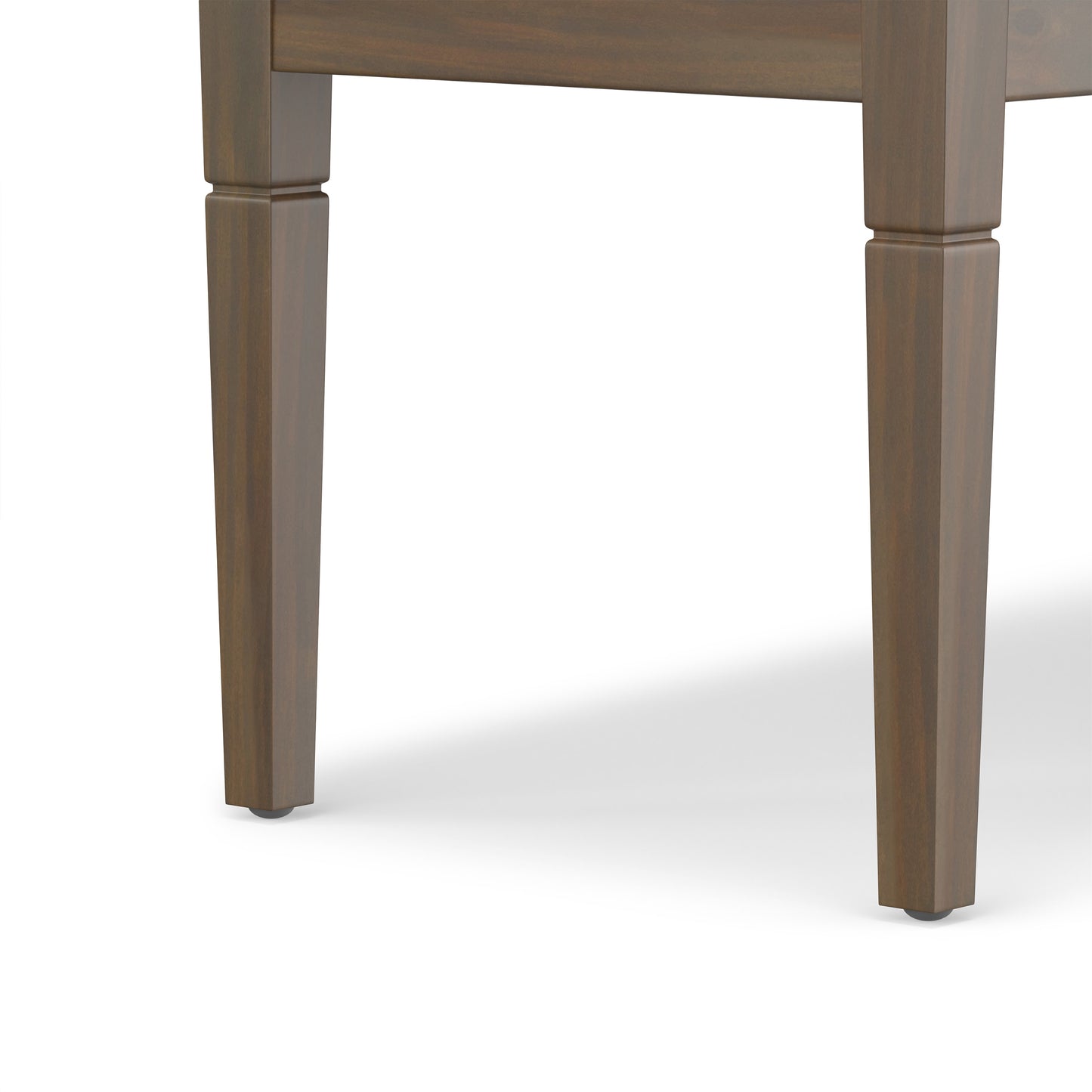 Cloud Grey Linen Style Fabric | Waverly Tufted Ottoman Bench