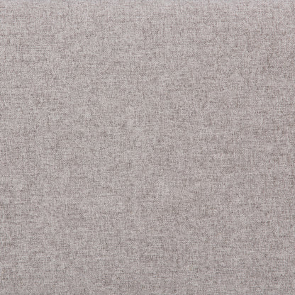 Cloud Grey Linen Style Fabric | Monroe Storage Ottoman in Linen