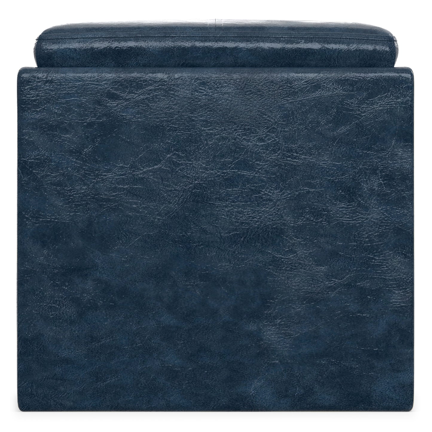 Rockwood Cube Storage Ottoman in Vegan Leather