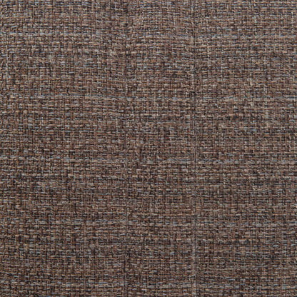 Mink Brown Tweed Style Fabric | Rockwood Vegan Leather Cube Storage Ottoman with Tray