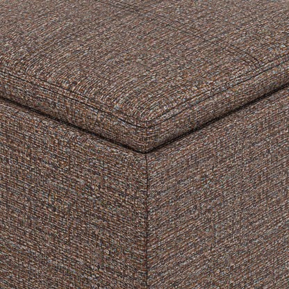 Rockwood Cube Storage Ottoman in Tweed