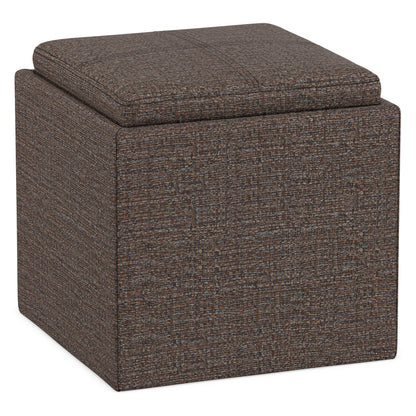 Rockwood Cube Storage Ottoman in Tweed