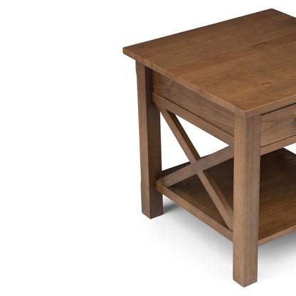 Medium Saddle Brown | Kitchener 20.5 inch End Side Table