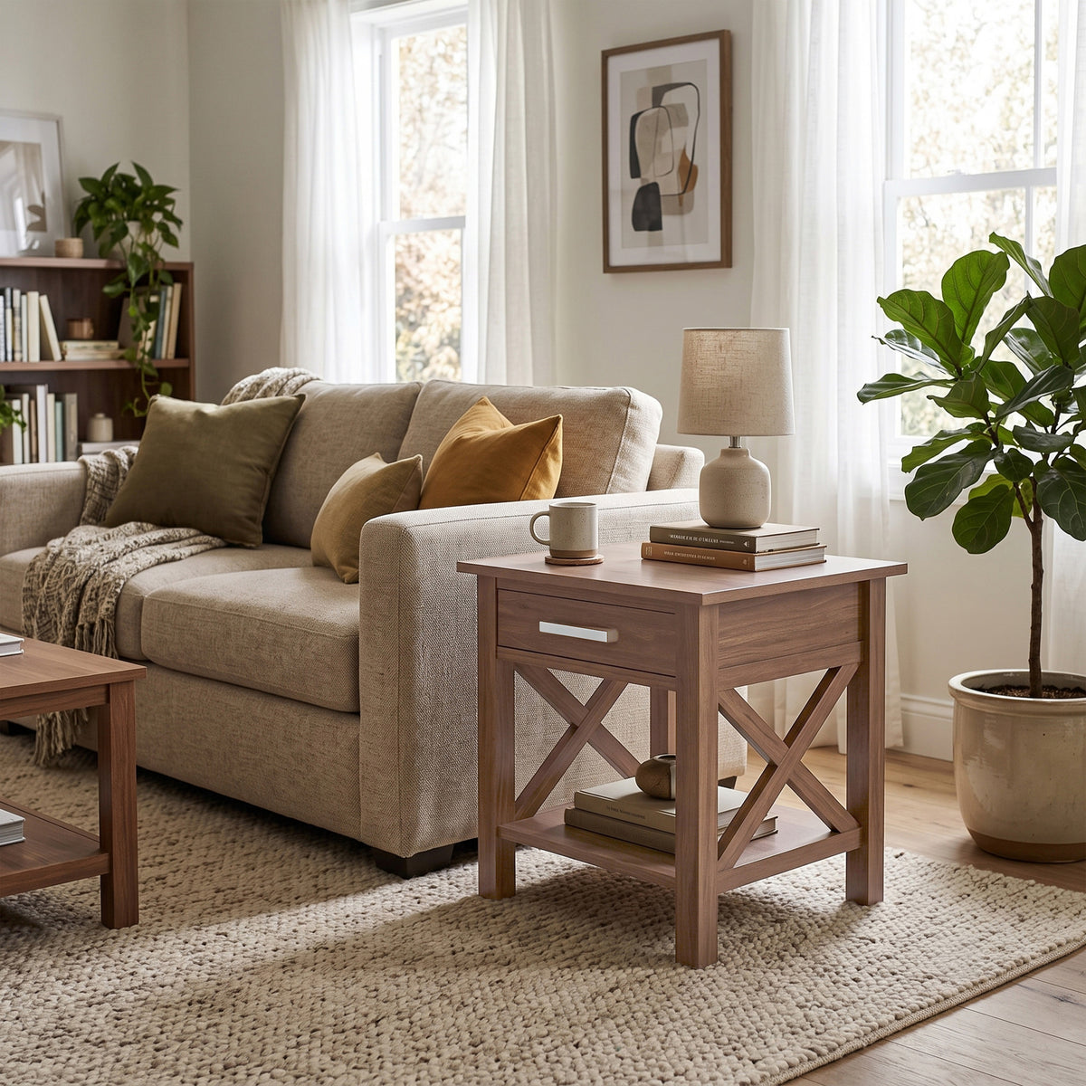 Medium Saddle Brown | Kitchener End Table