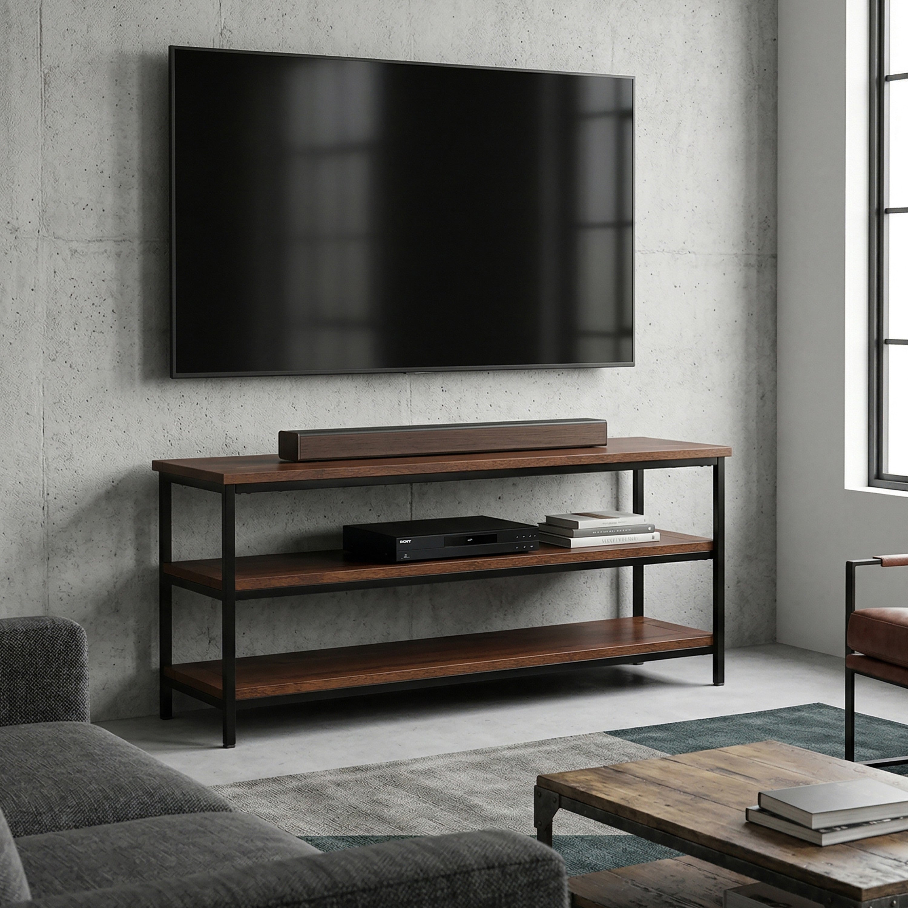 Industrial Mango Wood TV Stand | Skyler TV Media Stand – Simpli Home