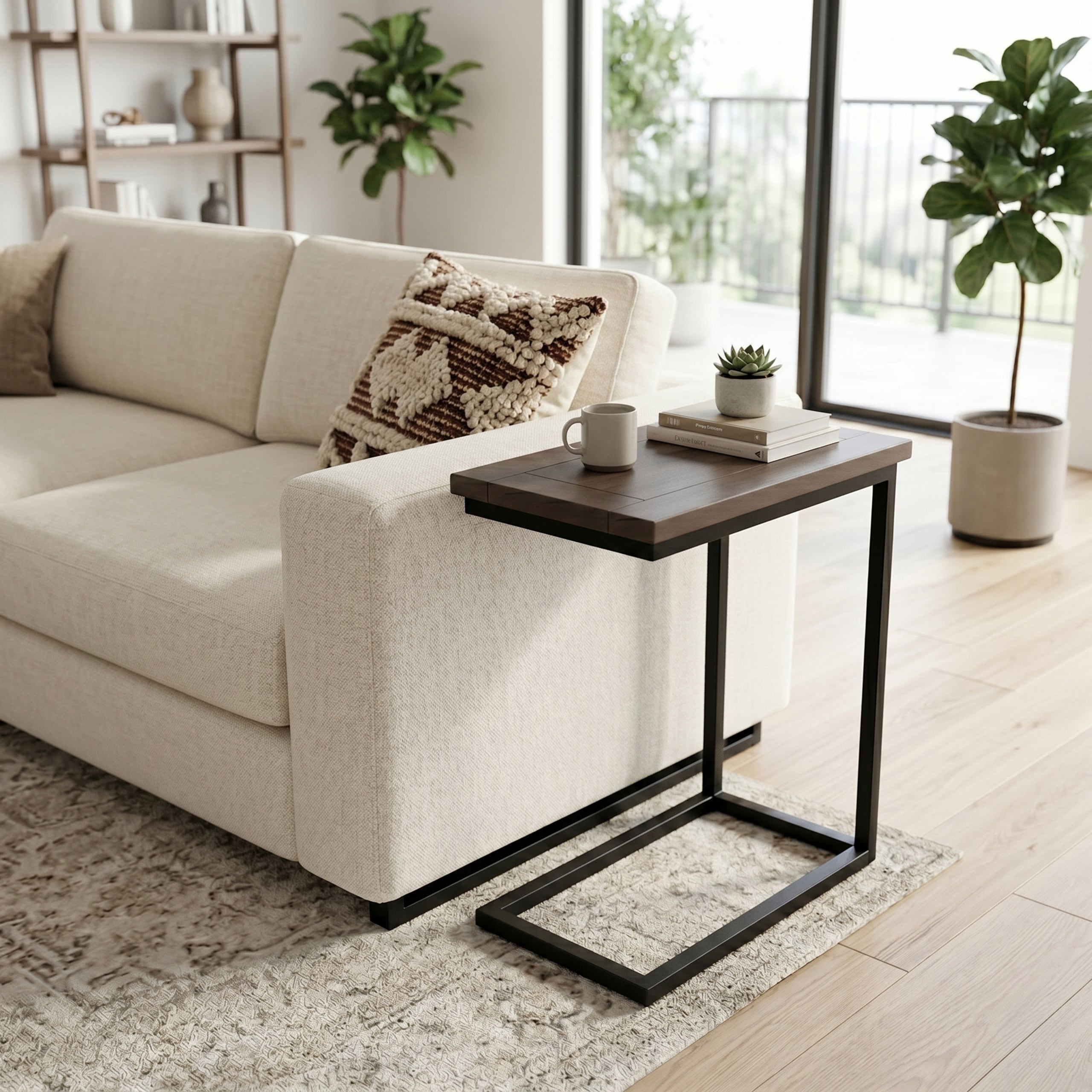 Walnut Brown Black | Skyler C Side Table