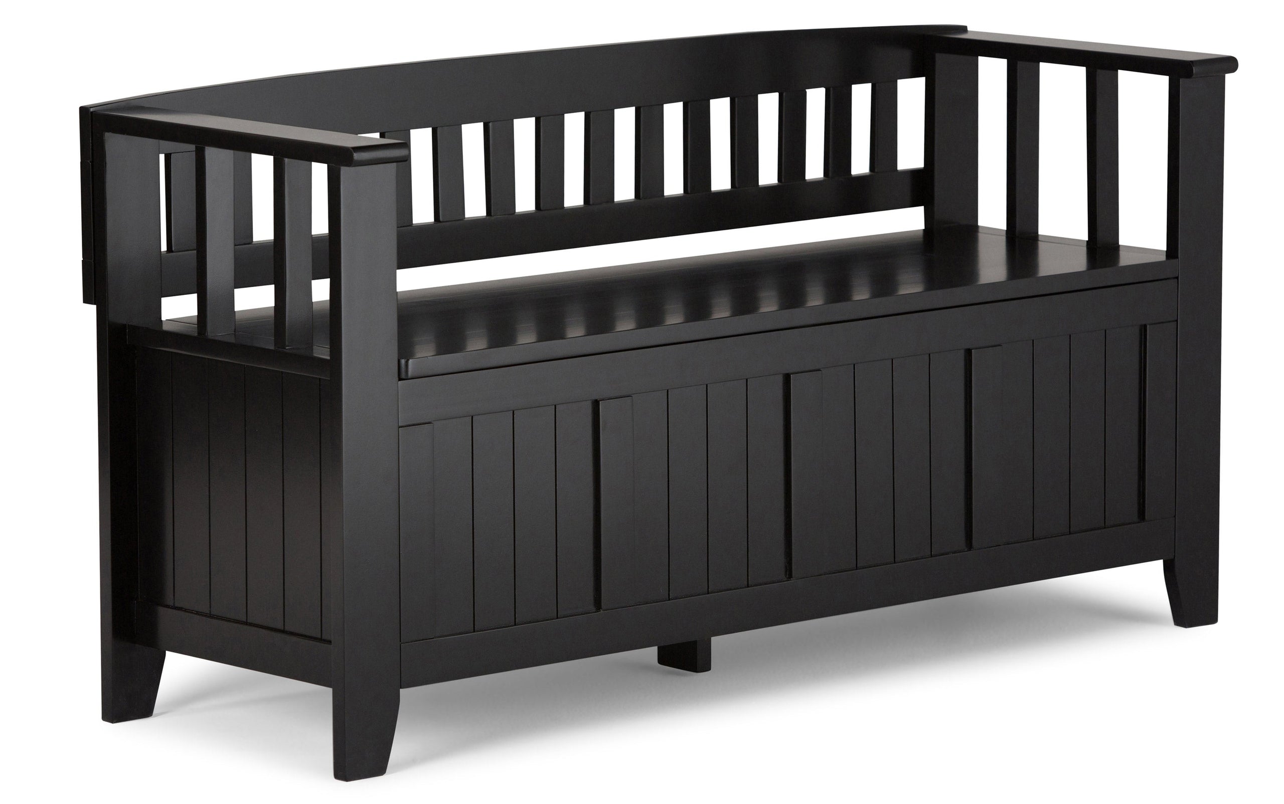 Black | Acadian 48-inch Storage Bench and 36-inch Cabinet