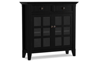 Black | Acadian 48-inch Storage Bench and 36-inch Cabinet