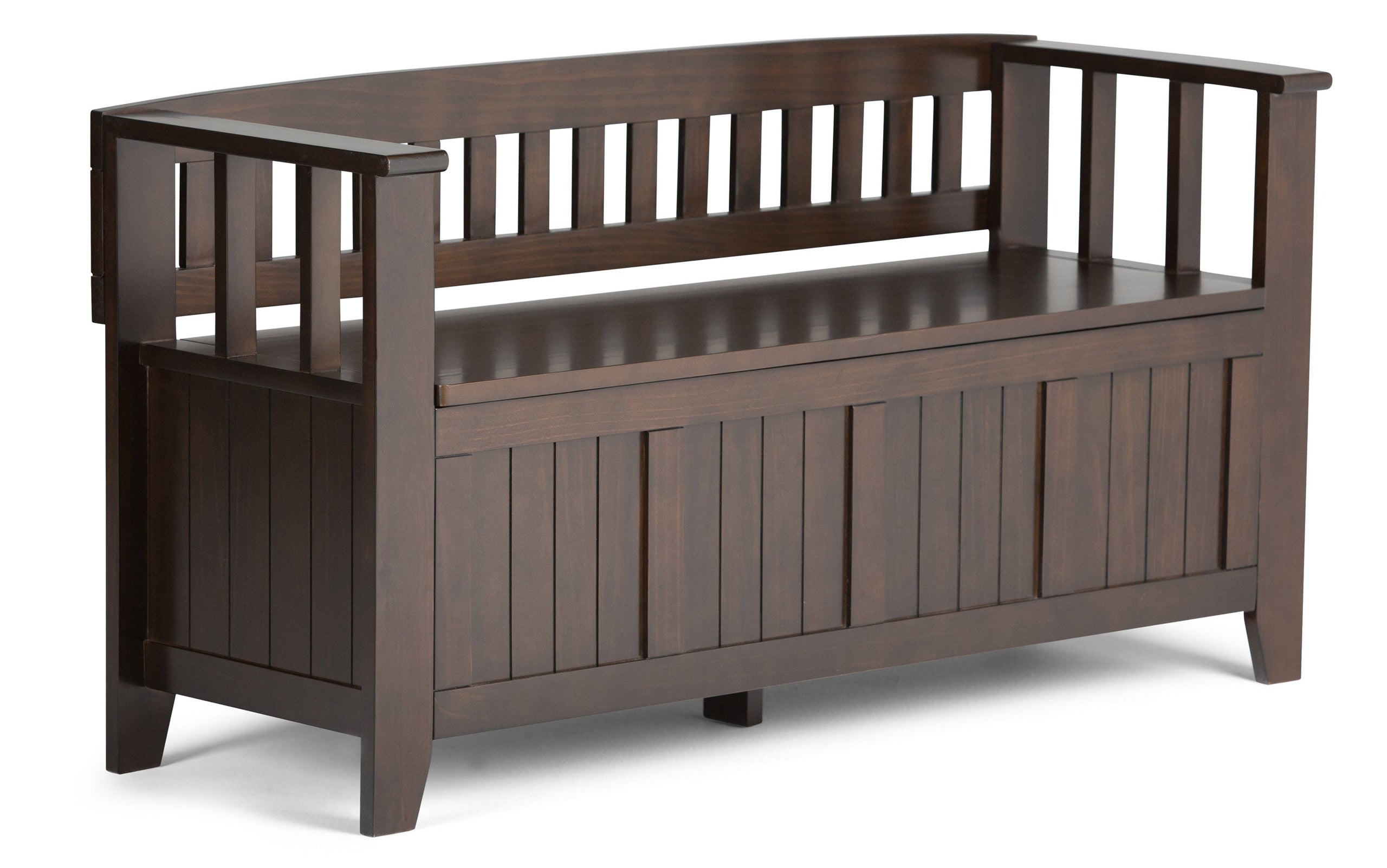 Brunette Brown | Acadian 48-inch Storage Bench and 36-inch Cabinet