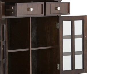 Brunette Brown | Acadian 48-inch Storage Bench and 36-inch Cabinet