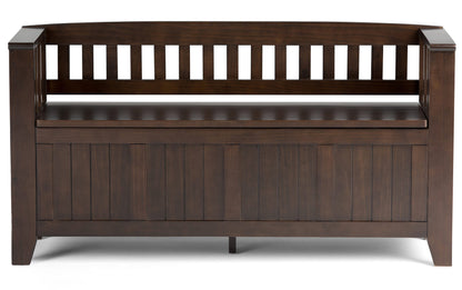 Brunette Brown | Acadian 48-inch Storage Bench and 36-inch Cabinet