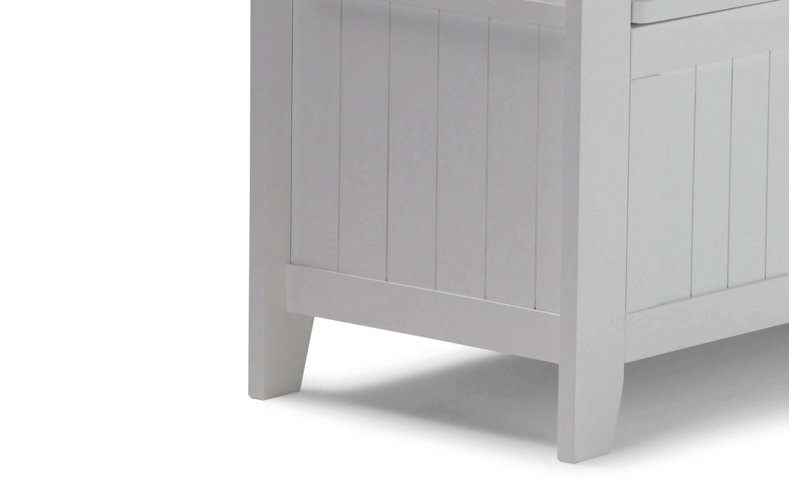 White | Acadian 48-inch Storage Bench and 36-inch Cabinet