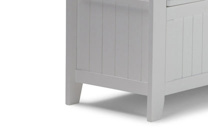 White | Acadian 48-inch Storage Bench and 36-inch Cabinet