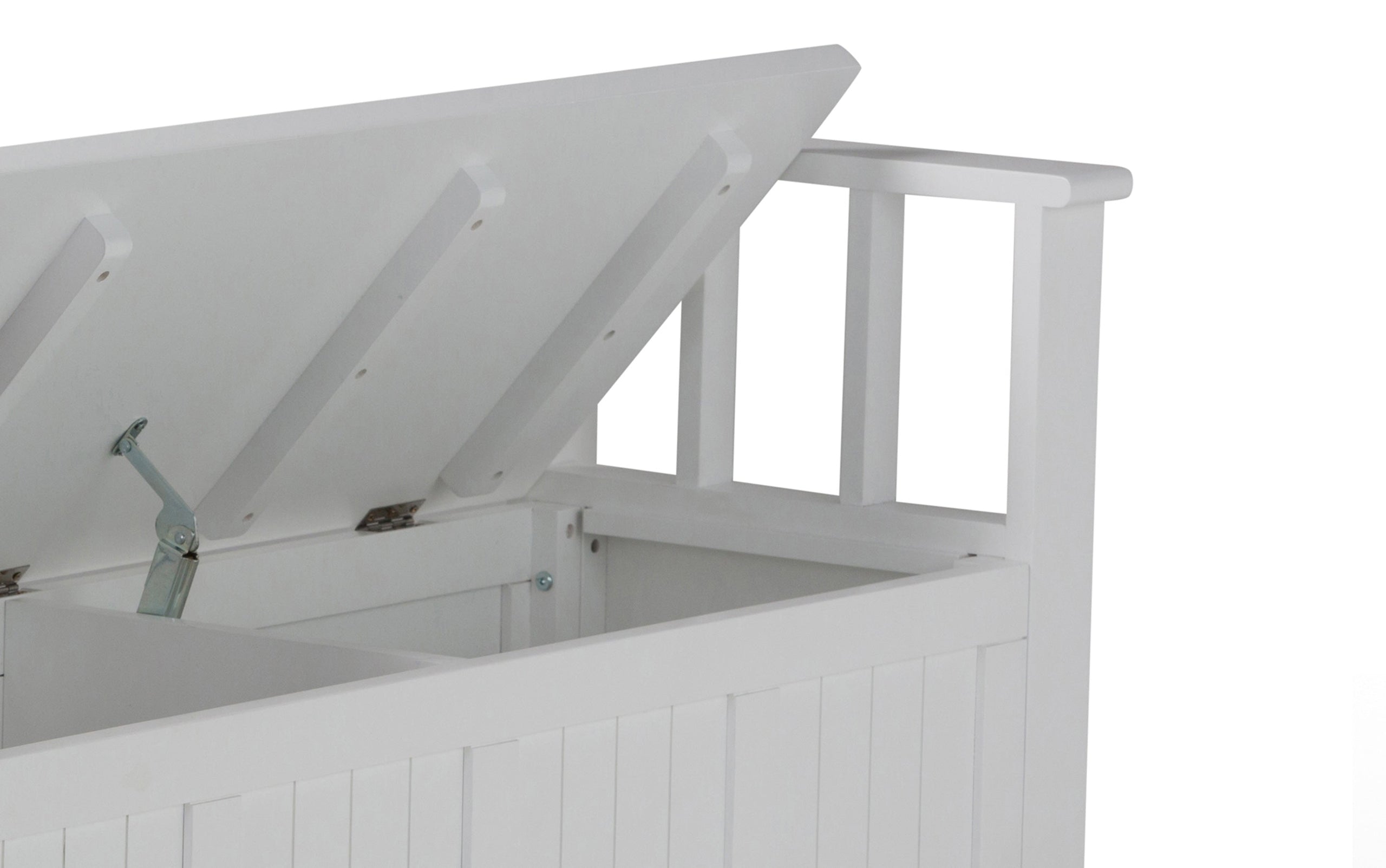 White | Acadian 48-inch Storage Bench and 36-inch Cabinet