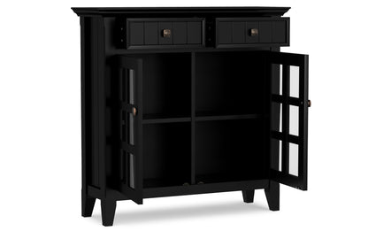 Black | Acadian 36-inch Storage Bench and 36-inch Cabinet