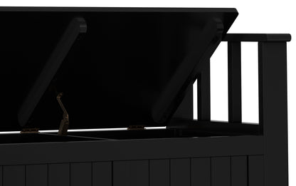 Black | Acadian 36-inch Storage Bench and 36-inch Cabinet