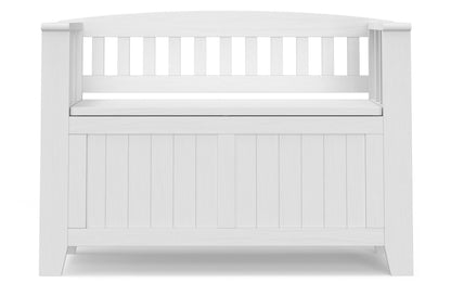 White | Acadian 36-inch Storage Bench and 36-inch Cabinet
