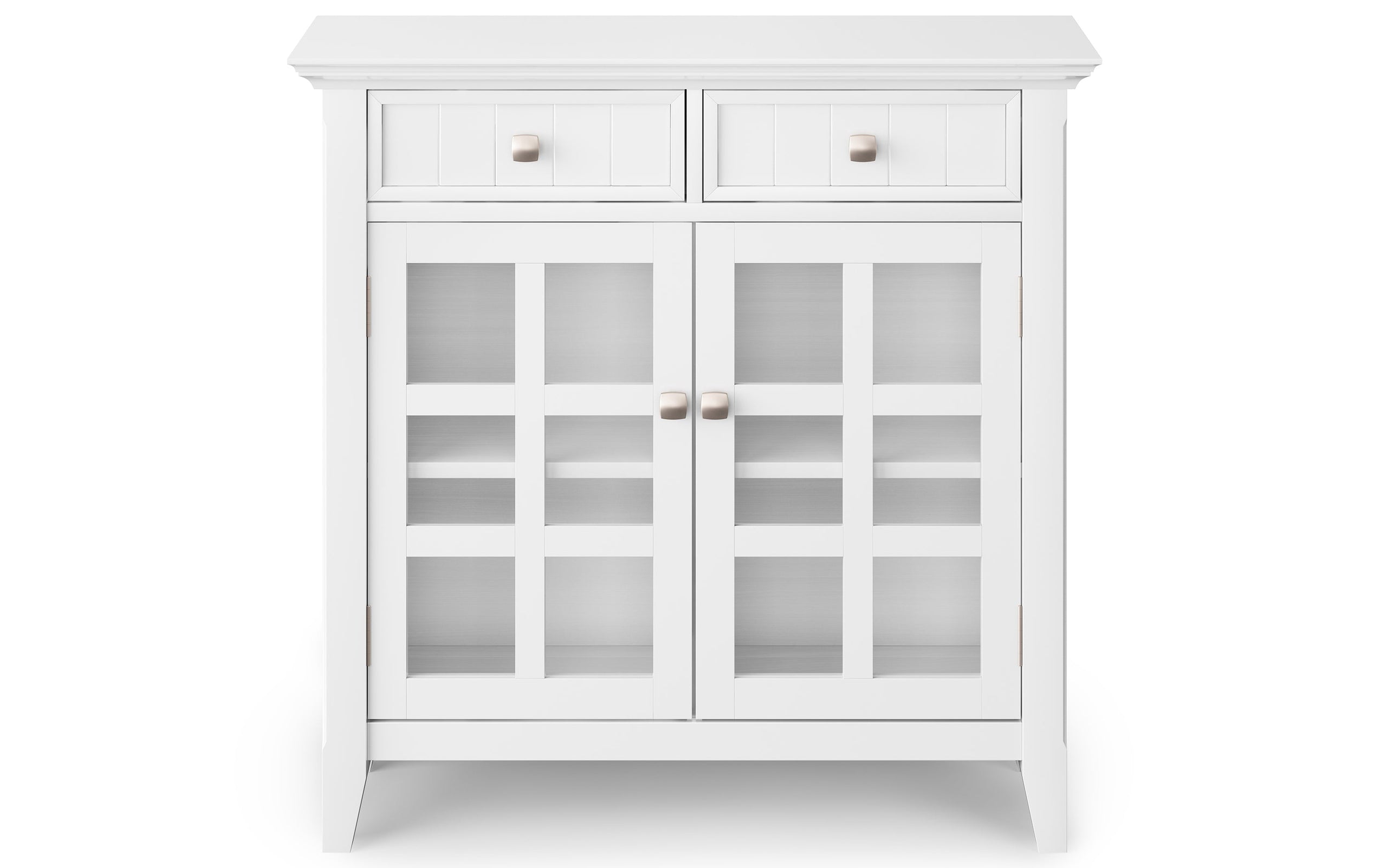 White | Acadian 36-inch Storage Bench and 36-inch Cabinet