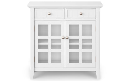 White | Acadian 36-inch Storage Bench and 36-inch Cabinet