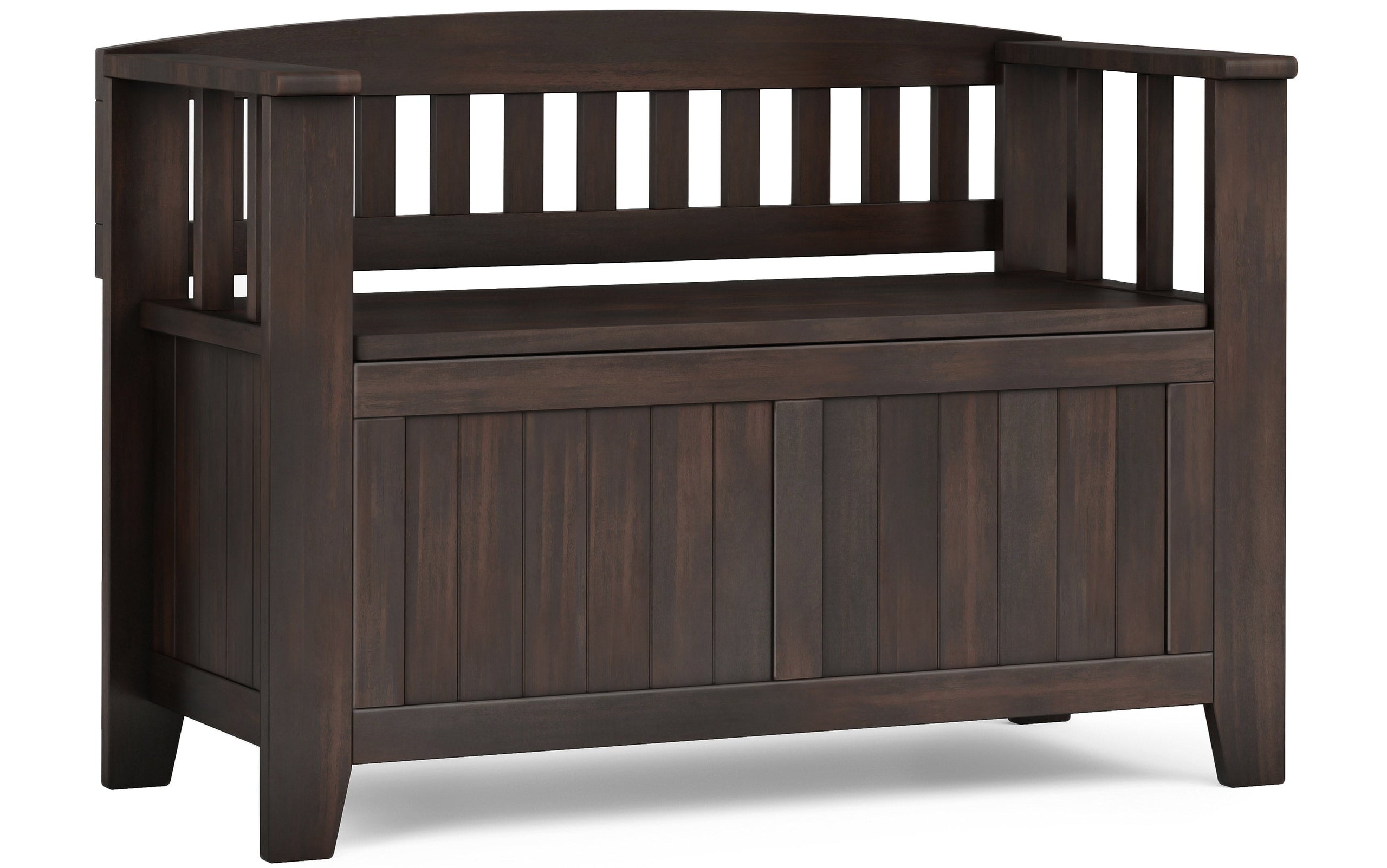 Brunette Brown | Acadian 36-inch Storage Bench and 32-inch Shoe Cabinet