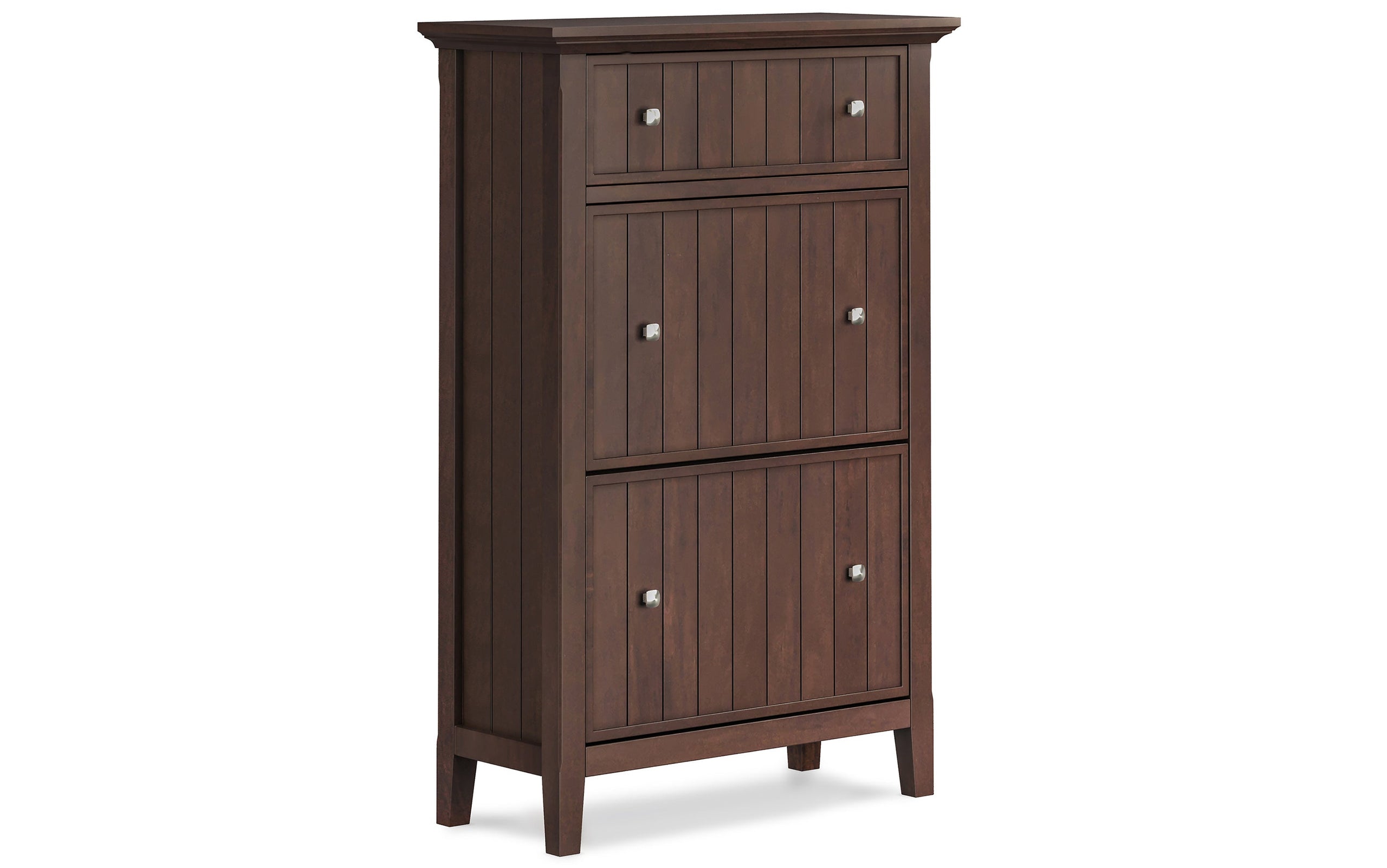 Brunette Brown | Acadian 36-inch Storage Bench and 32-inch Shoe Cabinet