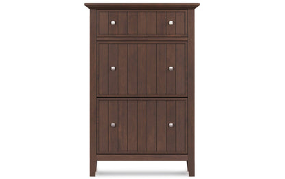 Brunette Brown | Acadian 36-inch Storage Bench and 32-inch Shoe Cabinet