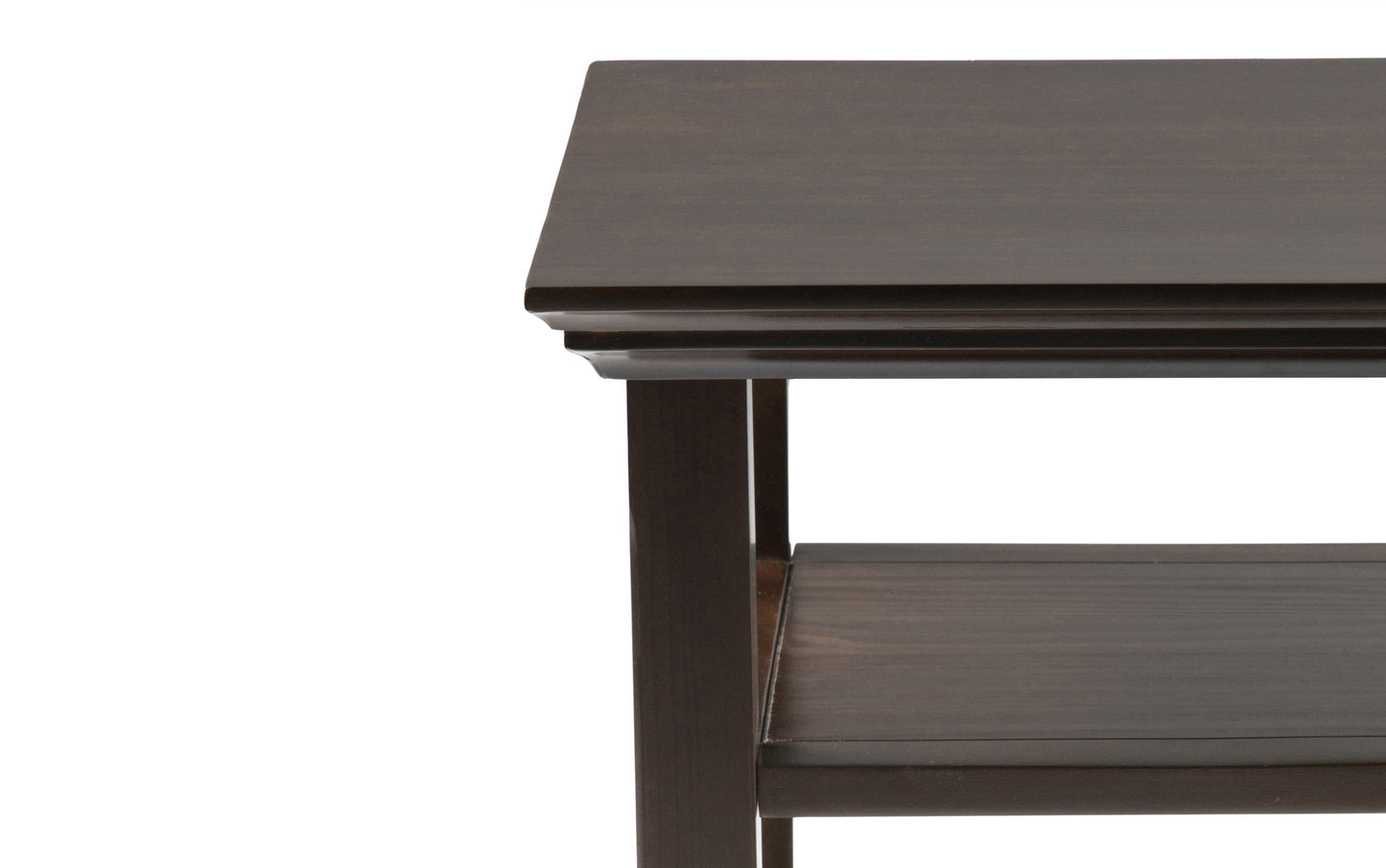 Brunette Brown | Acadian 48 inch Coffee Table with 19 inch End Tables (Set of 3)