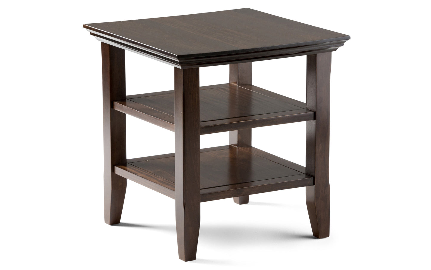 Brunette Brown | Acadian 48 inch Coffee Table with 19 inch End Tables (Set of 3)