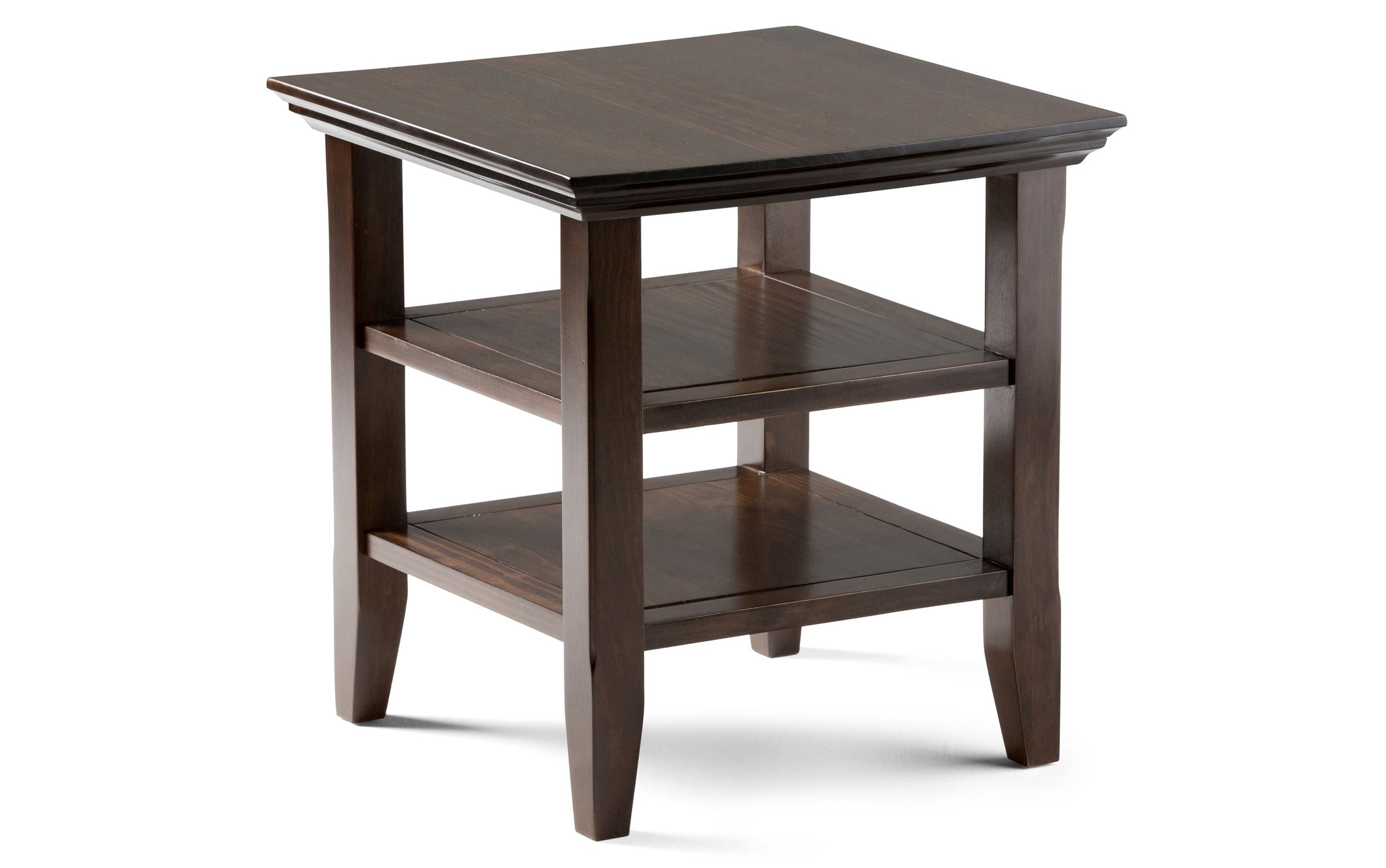 Brunette Brown | Acadian 48 inch Coffee Table with 19 inch End Tables (Set of 3)
