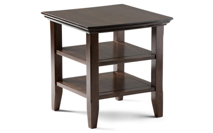 Brunette Brown | Acadian 48 inch Coffee Table with 19 inch End Tables (Set of 3)