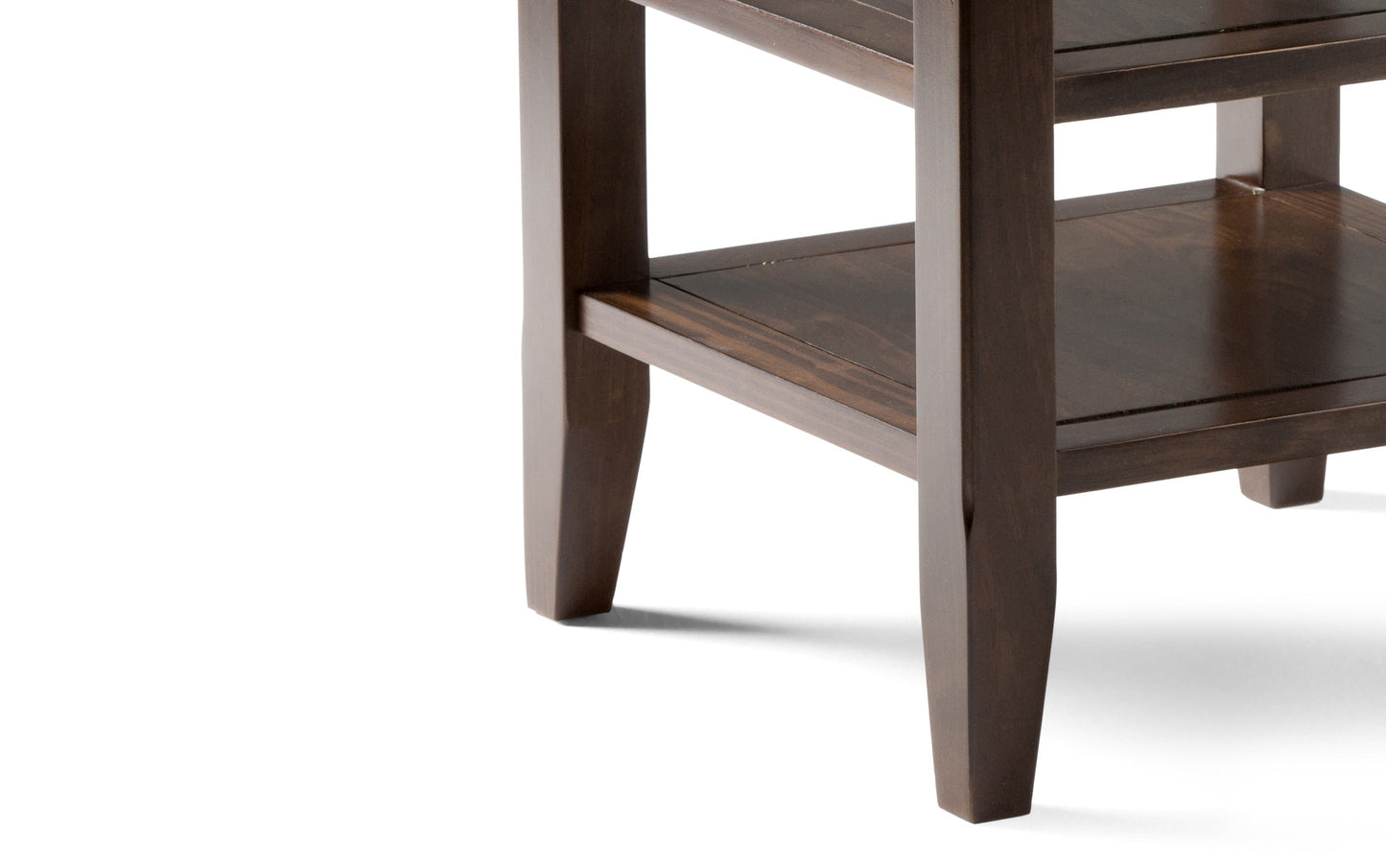 Brunette Brown | Acadian 48 inch Coffee Table with 19 inch End Tables (Set of 3)