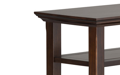 Brunette Brown | Acadian 14 inch Narrow Side Table (Set of 2)