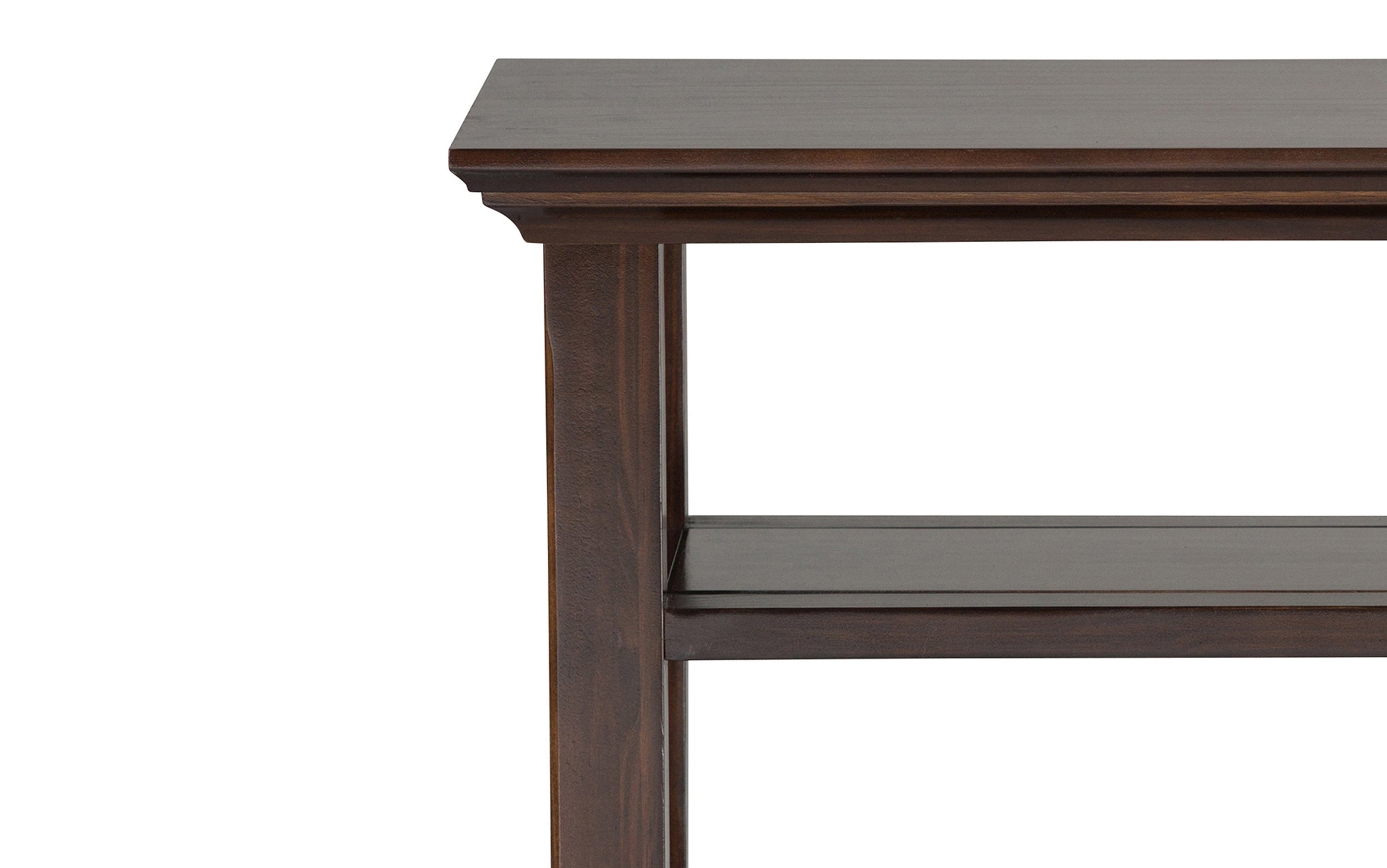 Brunette Brown | Acadian 14 inch Narrow Side Table (Set of 2)