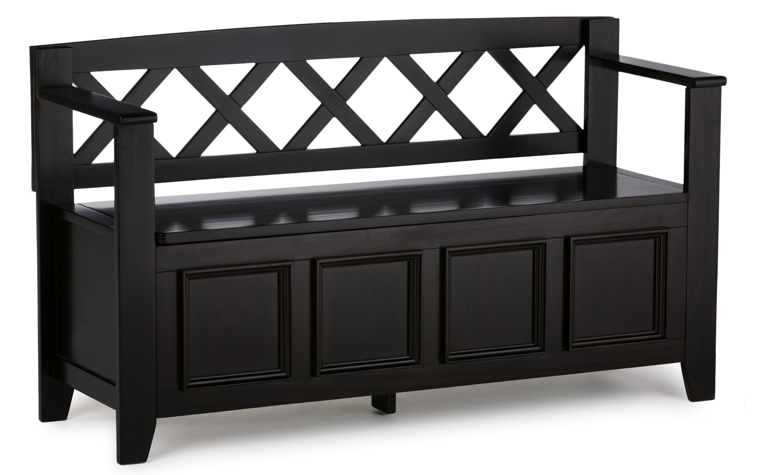 Hickory Brown | Amherst 48-inch Storage Bench and 36-inch Cabinet
