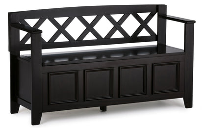 Hickory Brown | Amherst 48-inch Storage Bench and 36-inch Cabinet