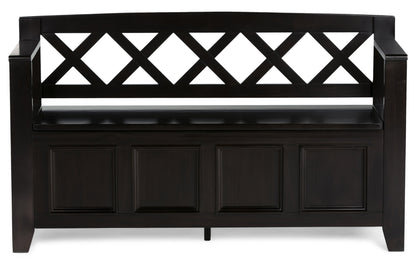 Hickory Brown | Amherst 48-inch Storage Bench and 36-inch Cabinet