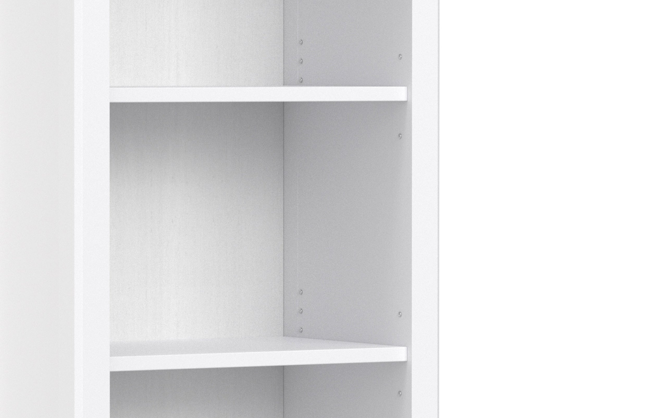 White | Amherst 72 inch TV Stand with 24 inch 5 Shelf Bookcases (Set of 3)
