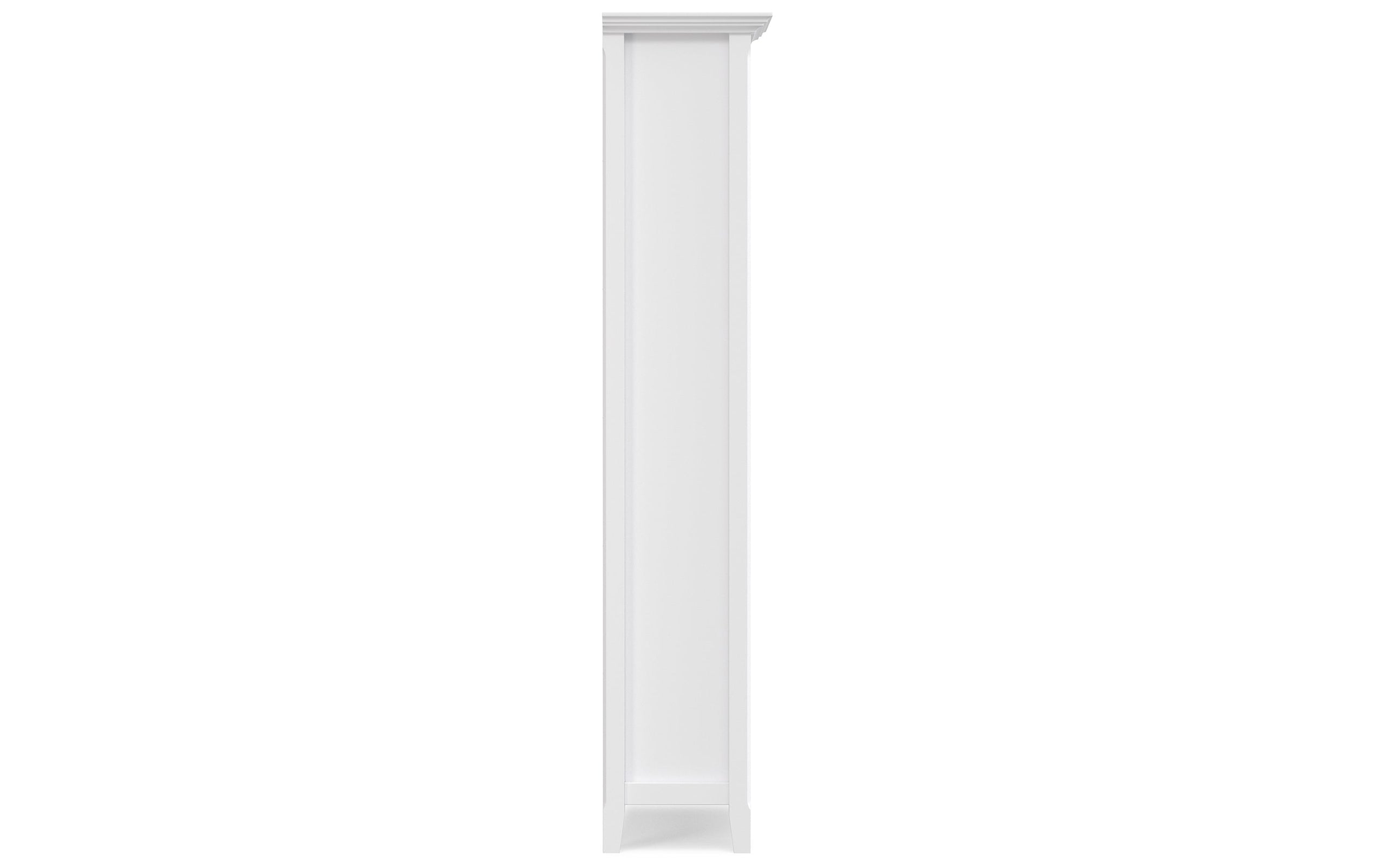 White | Amherst 72 inch TV Stand with 24 inch 5 Shelf Bookcases (Set of 3)