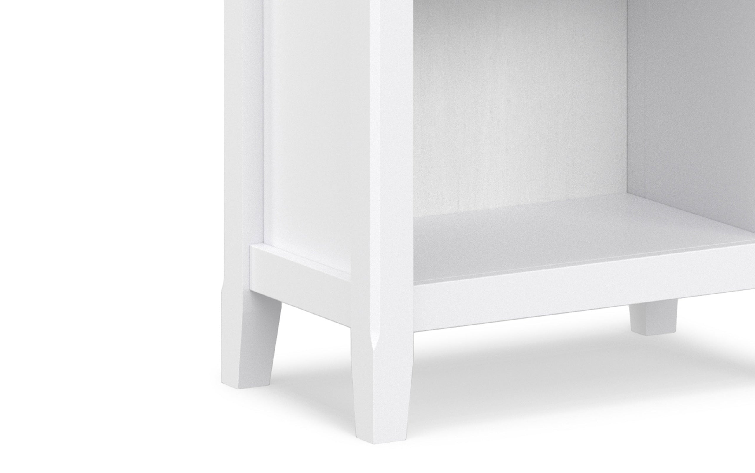 White | Amherst 72 inch TV Stand with 24 inch 5 Shelf Bookcases (Set of 3)
