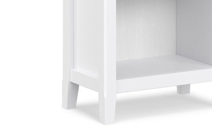 White | Amherst 72 inch TV Stand with 24 inch 5 Shelf Bookcases (Set of 3)