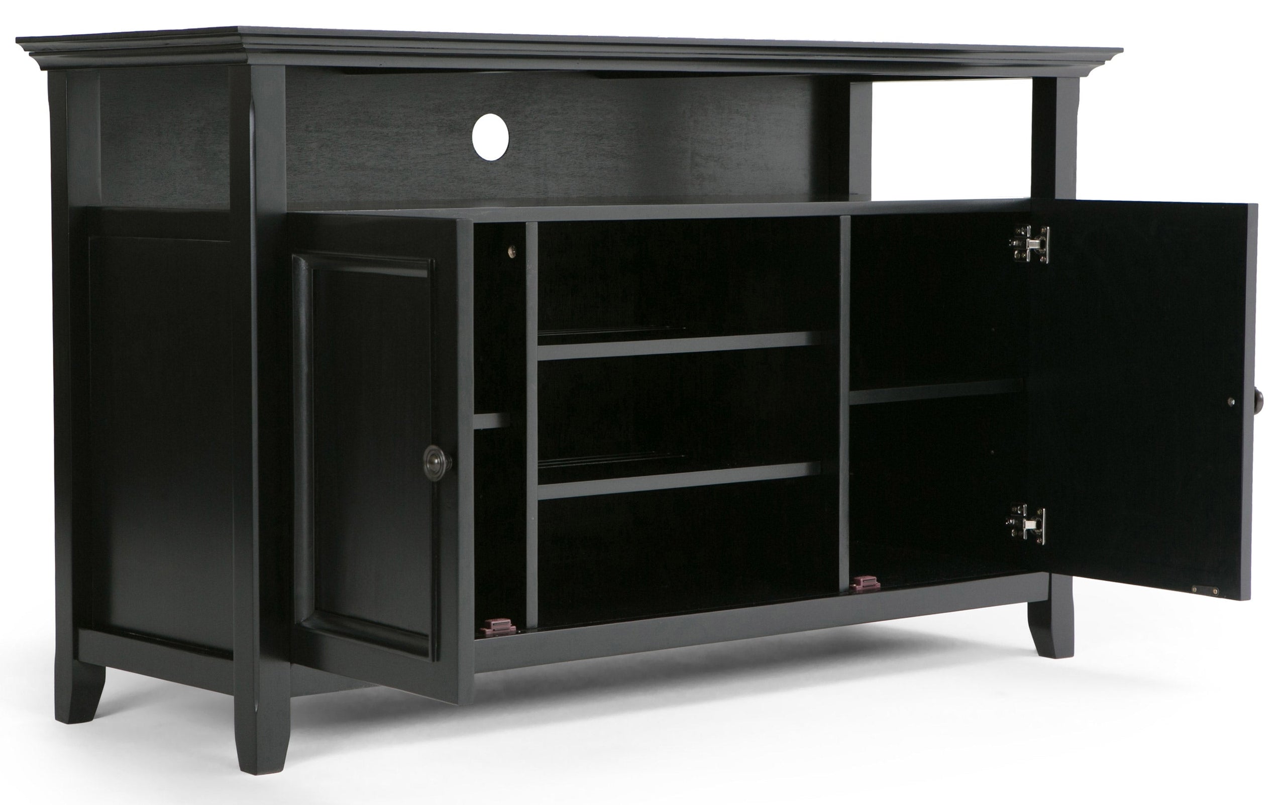 Amherst 54 inch TV Stand with 24 inch 5 Shelf Bookcases (Set of 3)