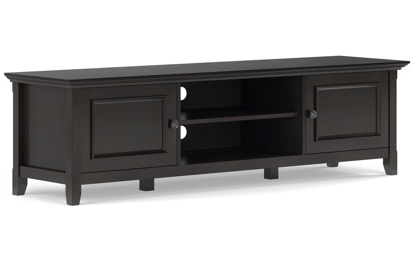 Amherst 72 inch Low TV Stand with 24 inch 5 Shelf Bookcases (Set of 3)