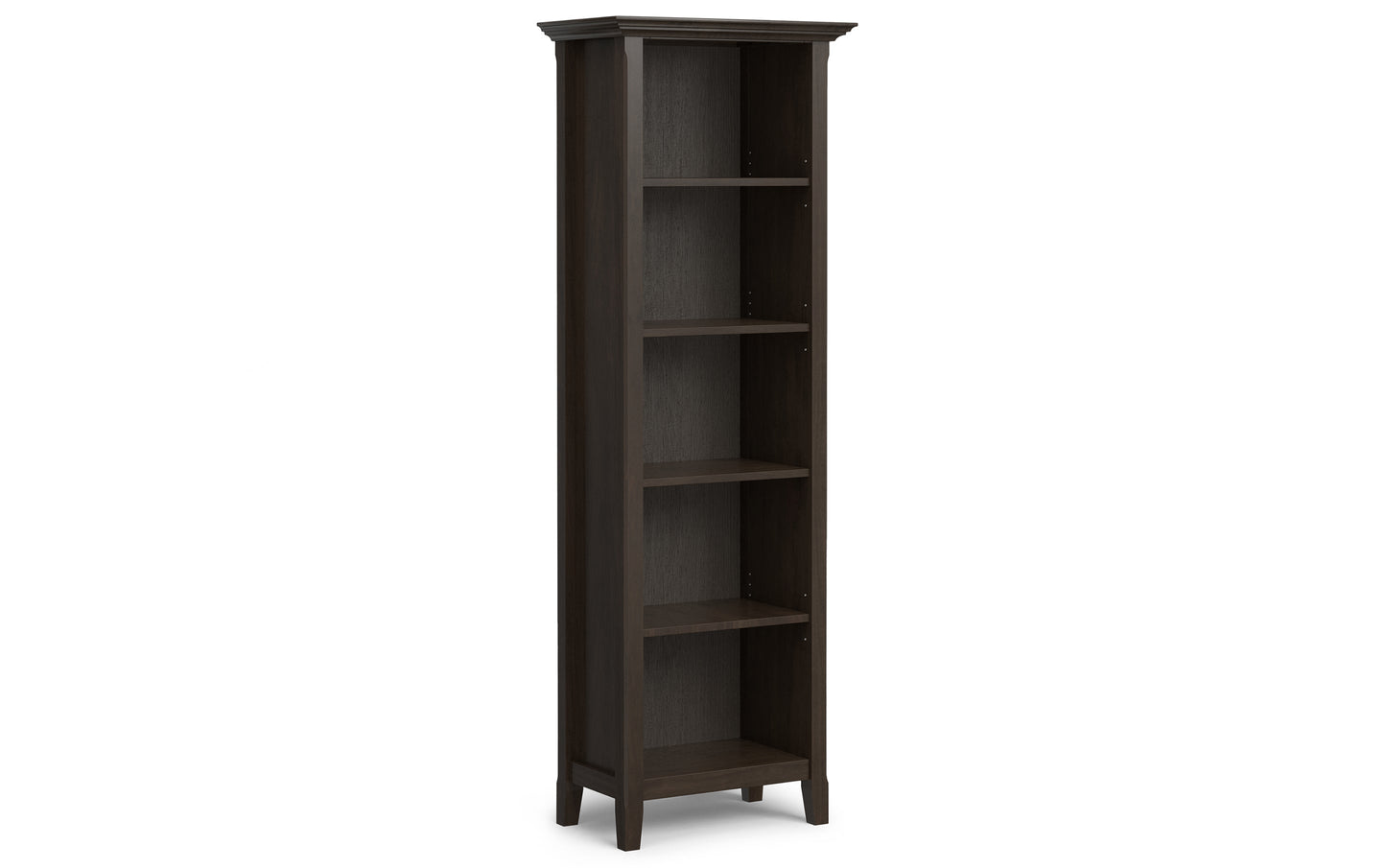 Hickory Brown | Amherst Solid Wood 54 inch Desk with 24 inch Bookcases (Set of 3)